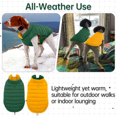 LeLePet puffer vest closeup reveals soft, lightweight insulation