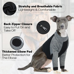 LeLePet recovery suit elbow protection pad shields joints during recovery and daily activity.