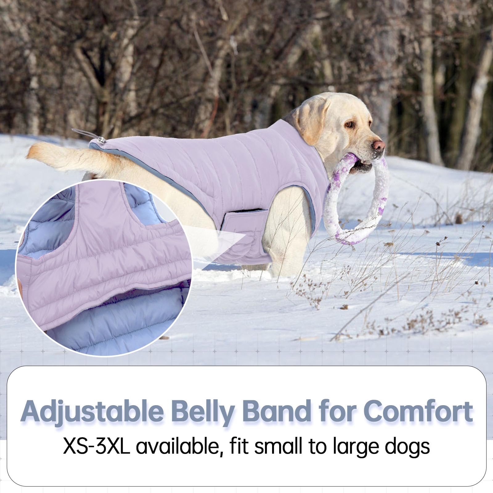 Lelepet soft light filling purple XL texture detail for weightless warmth