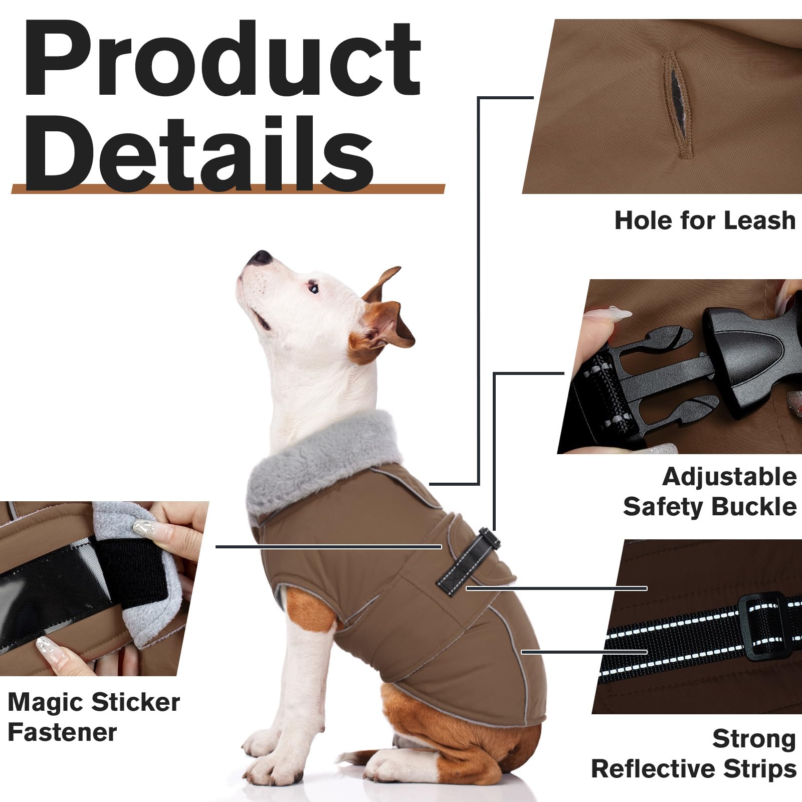 LeLePet waterproof, windproof exterior resists light rain and snowy conditions