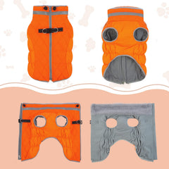 Lelepet plush turtleneck coat detail adds neck warmth on cold days