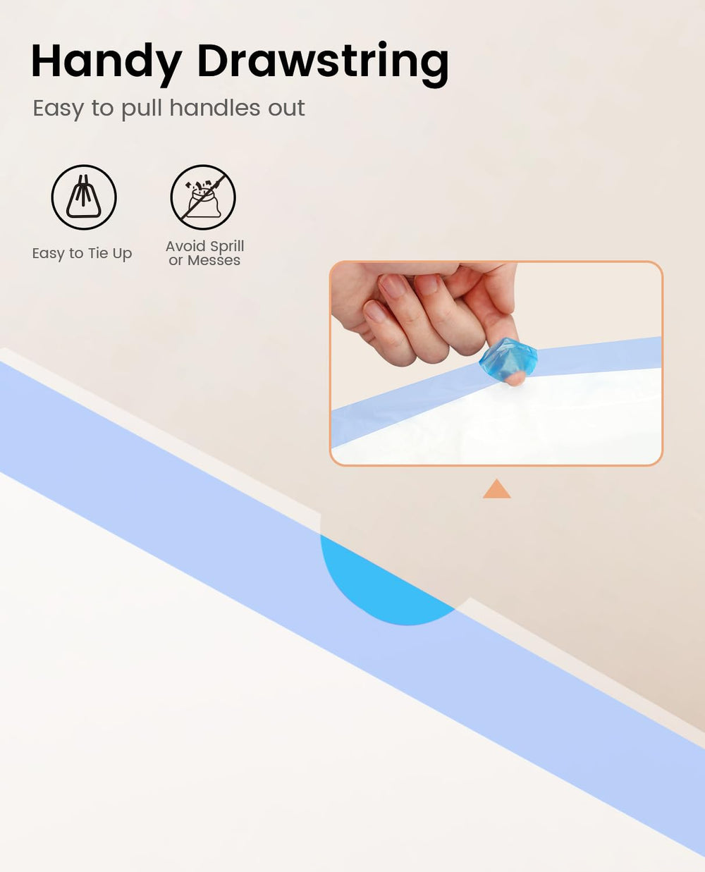 LELO ELVES tear-strip closeup highlights easy waste disposal