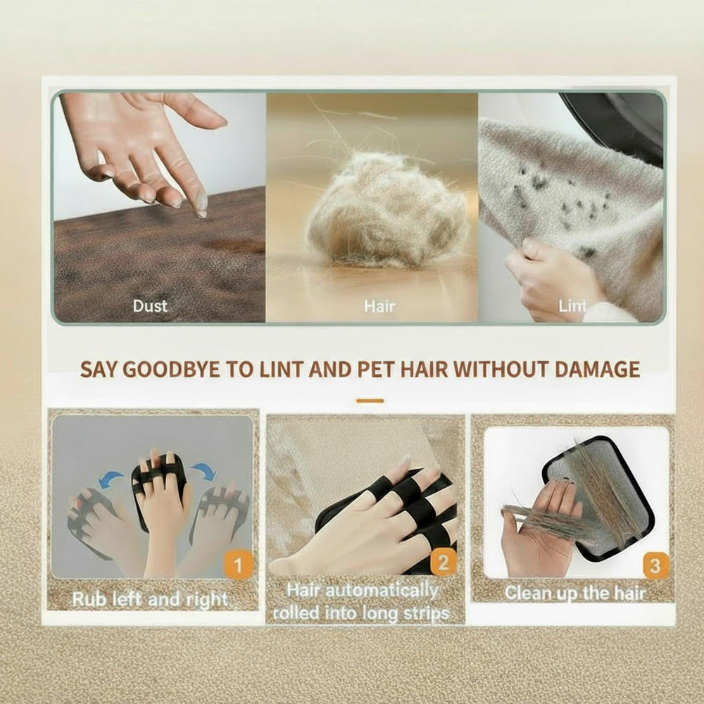lemilebot electrostatic pet hair remover uses static action to lift fur from clothes