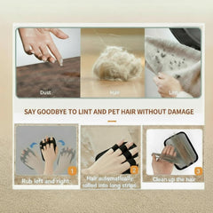 lemilebot electrostatic pet hair remover uses static action to lift fur from clothes