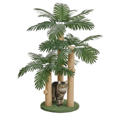 LEMONDA cat scratching post forest base blends with decor while protecting furniture.