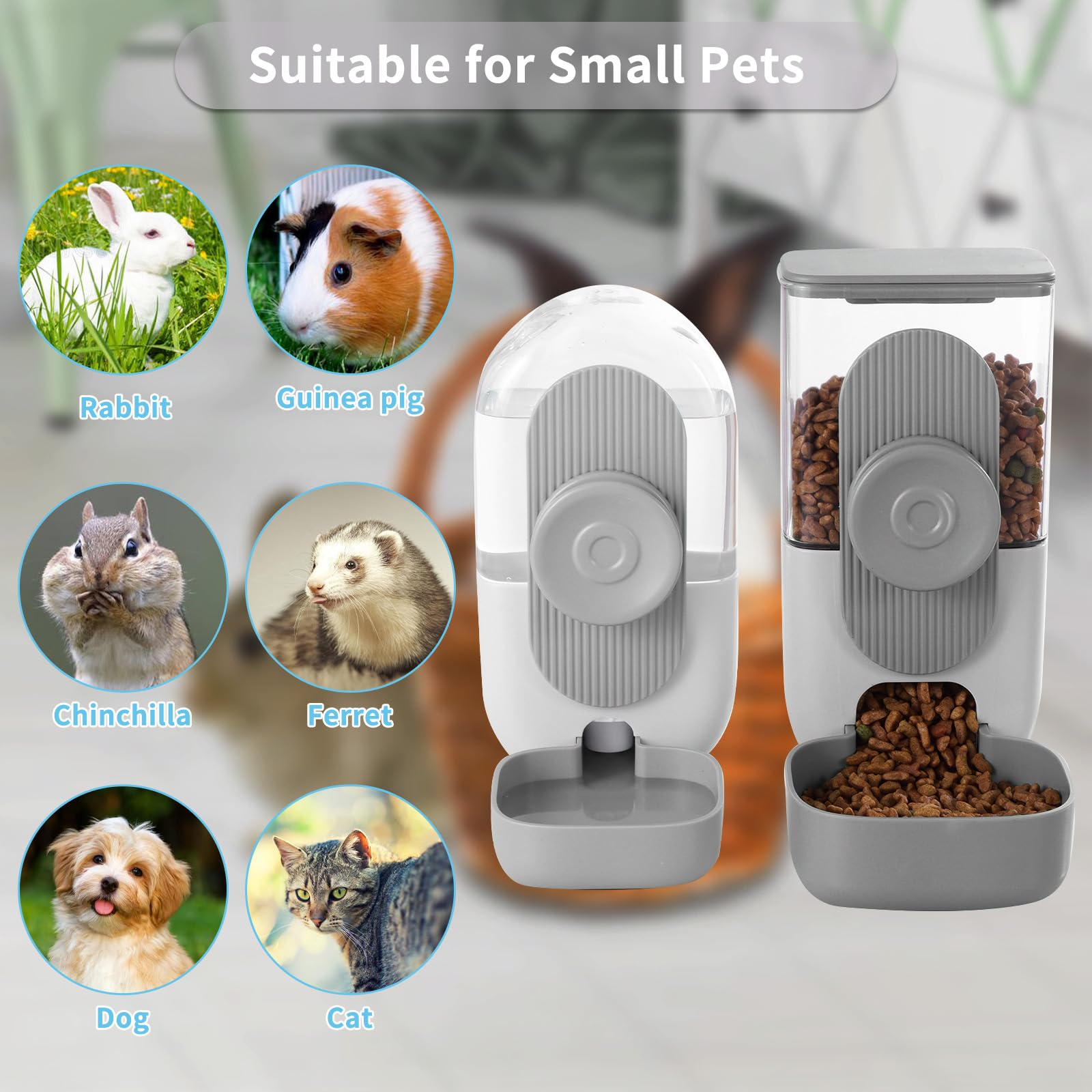 Lemtrflo gravity feeder 75-degree outlet prevents food from sticking.
