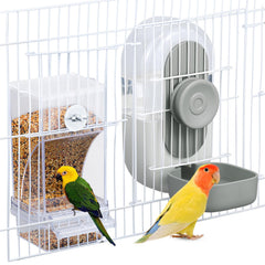 Lemtrflo no mess bird feeder water dispenser set in box for quick setup