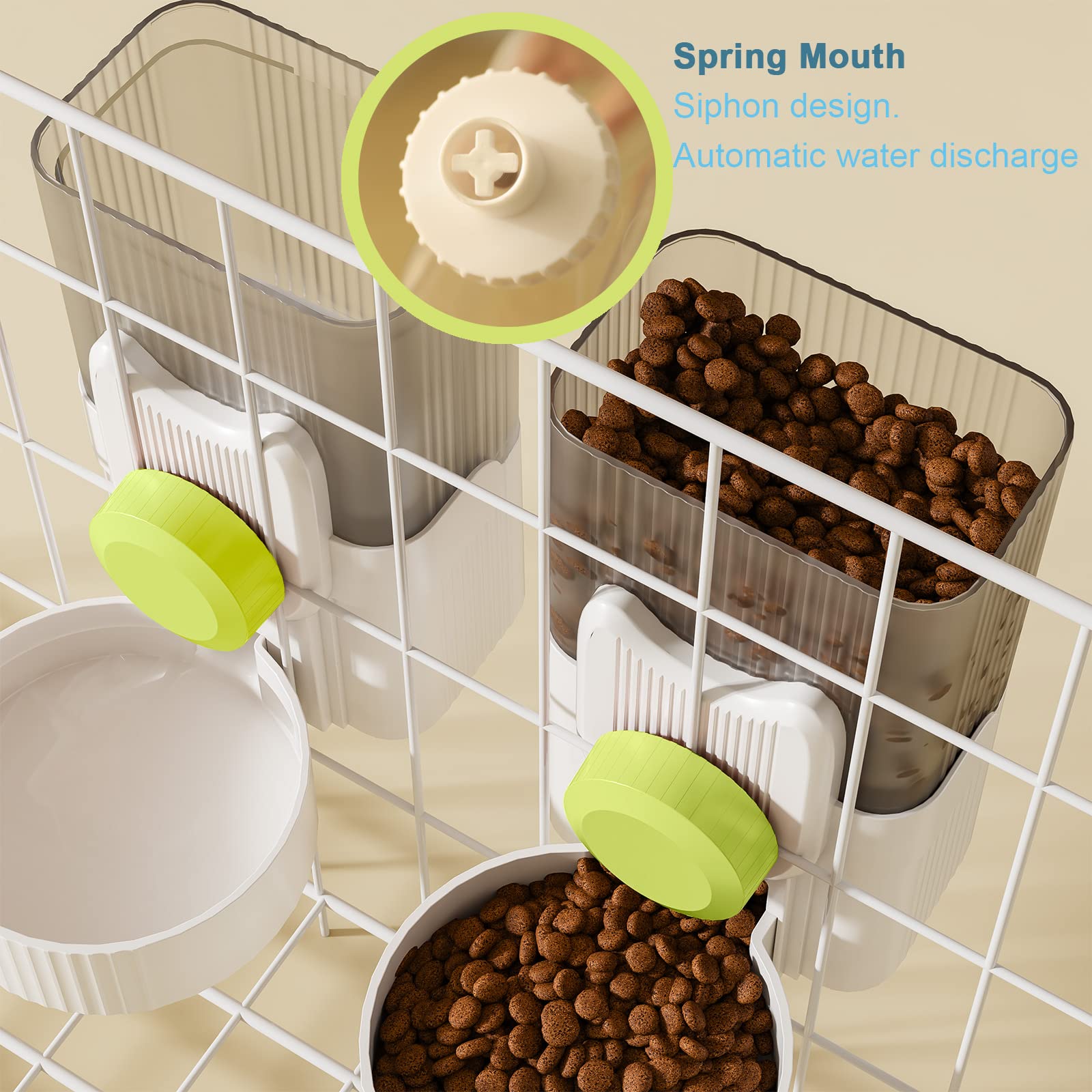 Lemtrflo small-pet feeder 8.3 inch size fits compact cages.