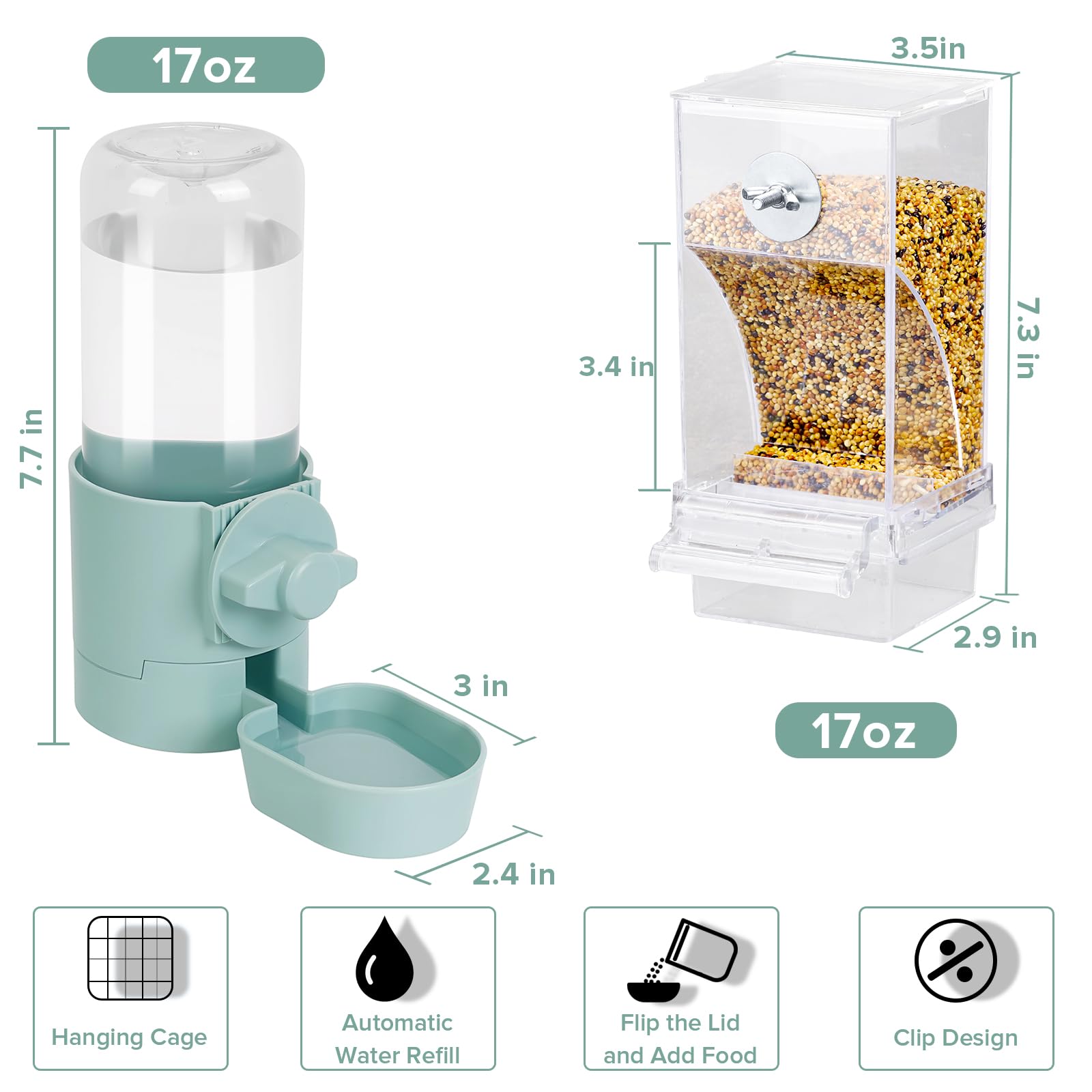 lemtrflo water dispenser holds 17oz water for vacation coverage.