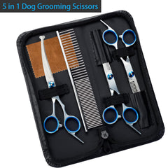 Lengnoyp safety round tip dog scissors protect skin during sensitive areas