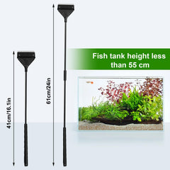 Lenpestia algae scraper blade pack including carbon steel and silicone blades for algae removal.