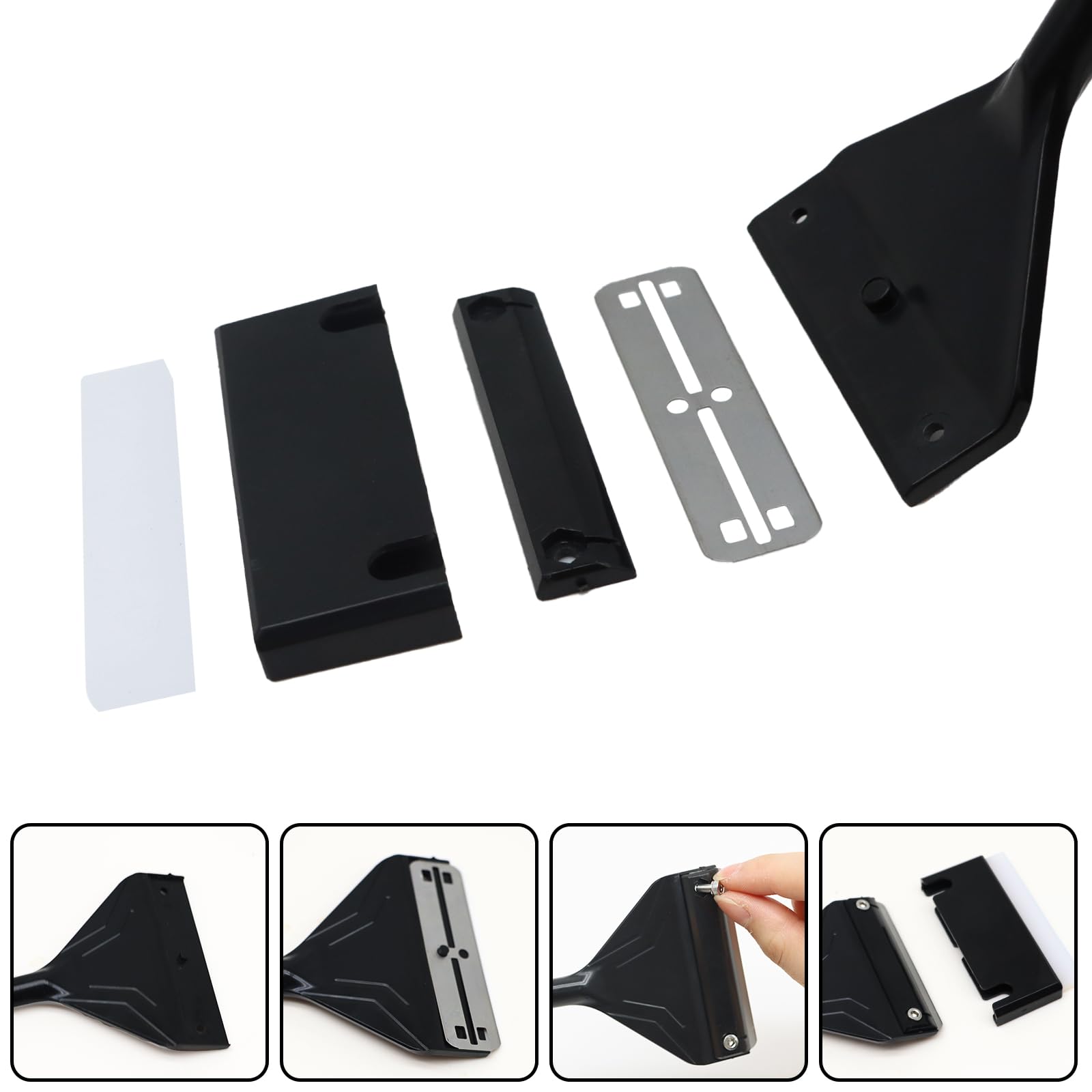 Lenpestia carbon steel blades for stubborn algae removal with durability.