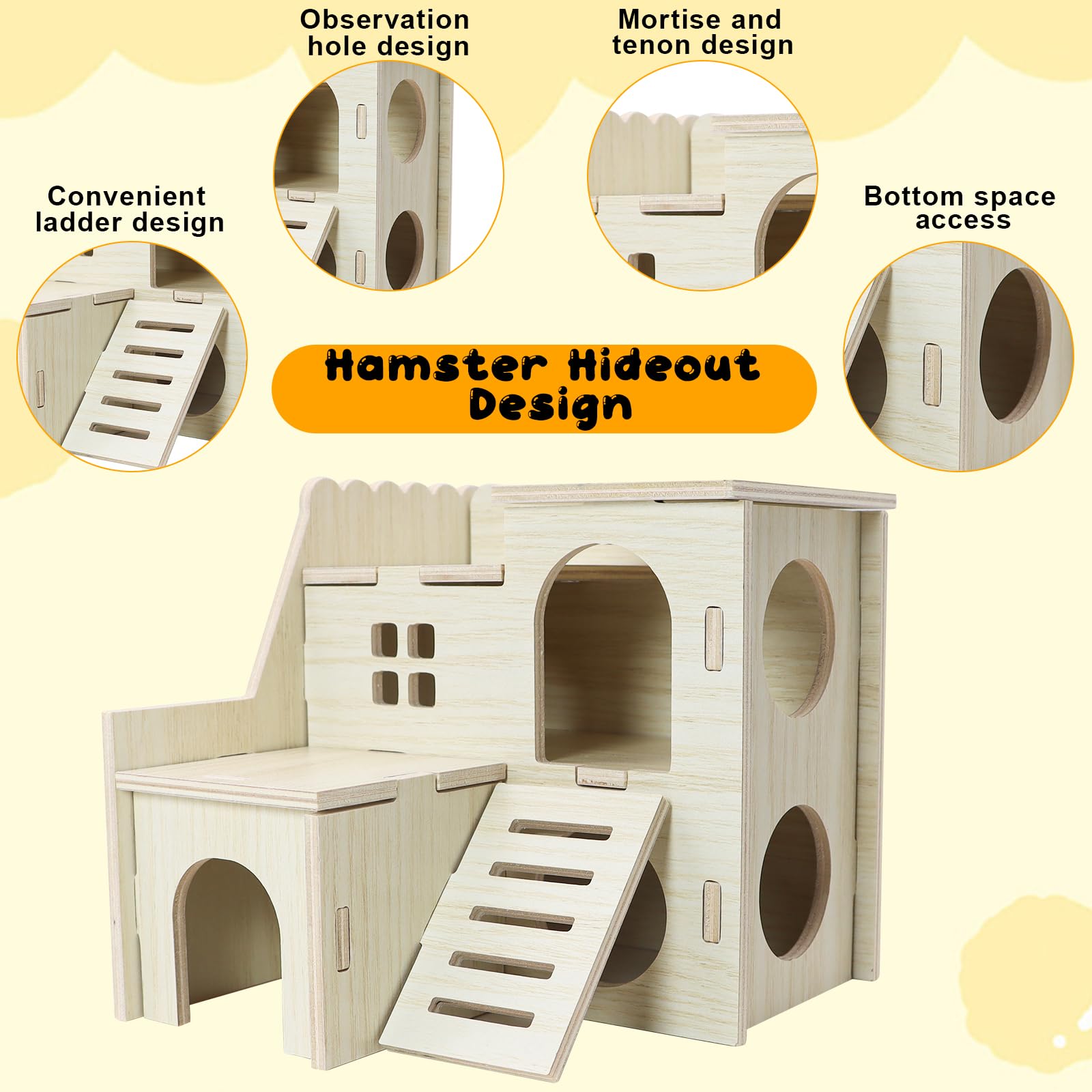 Lenpestia easy-clean timber hideaway features smooth surface for quick maintenance.