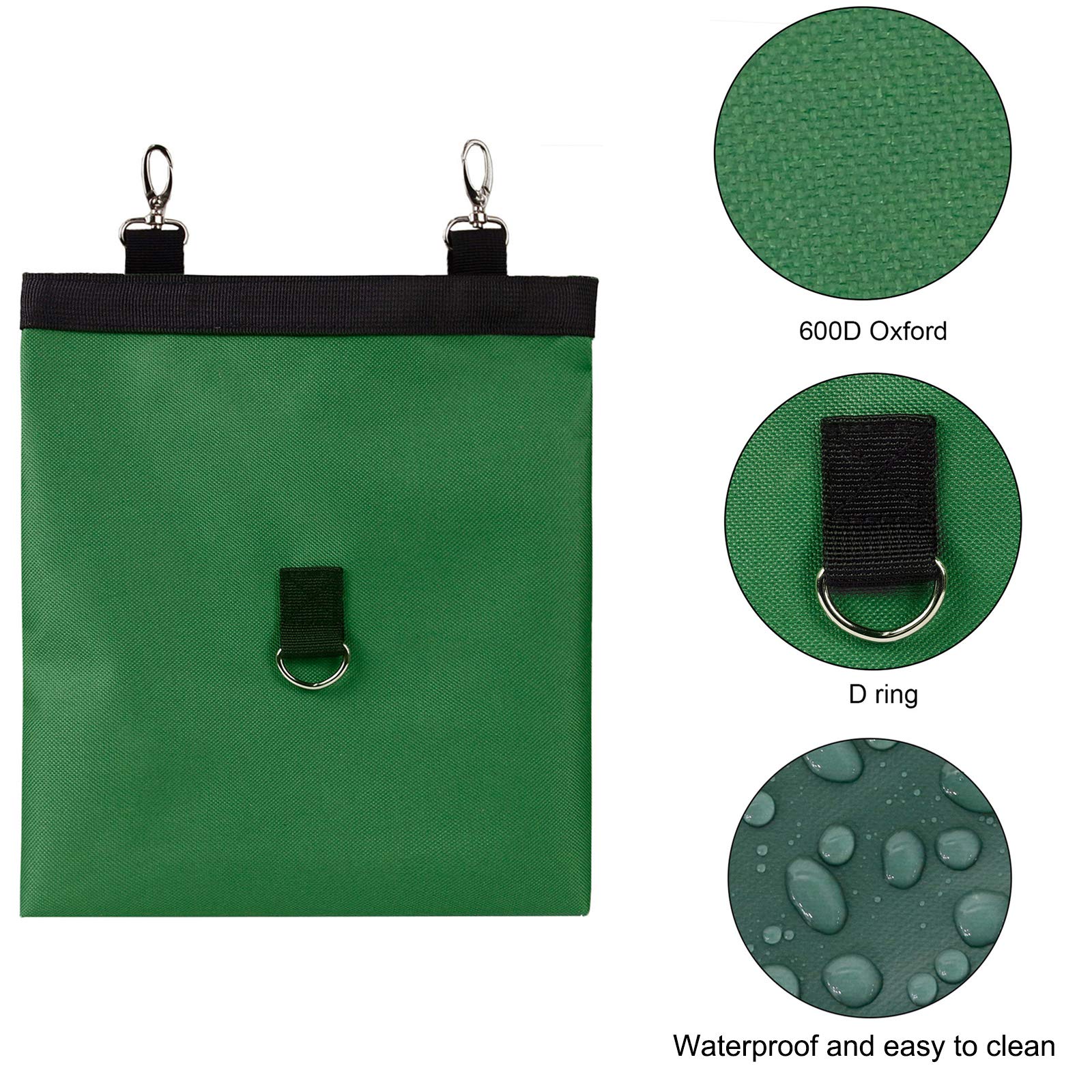 Lenpestia Rabbit Hay Feeder Bag Oxford fabric emphasizes durability and waterproof design.