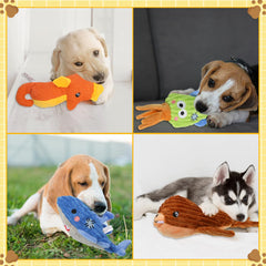Lenwen soft corduroy dog toy fabric provides gentle chew feel for sensitive gums.