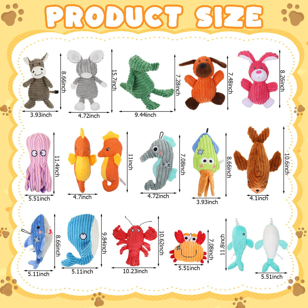 Lenwen squeaky dog toys feature a built-in squeaker to attract attention during chewing.