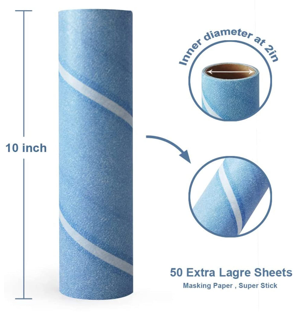 Leo wide-coverage ten-inch roller in use on a sofa for quick cleaning