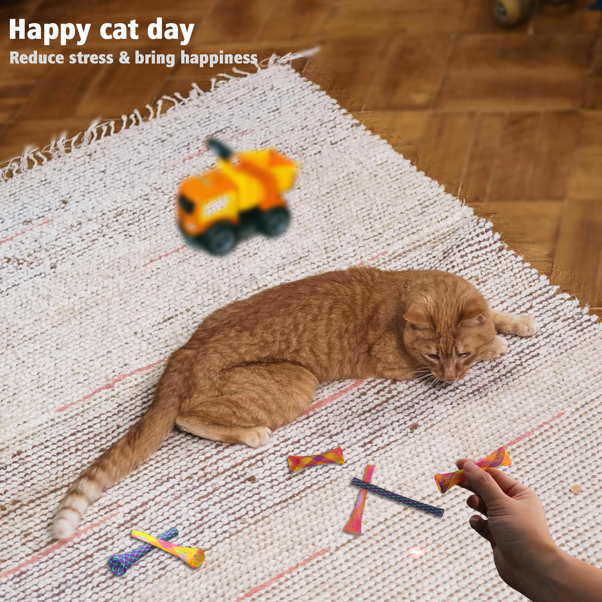 Leoezx Cat Spring Toy safety-materials focuses on non-toxic design for curious chewers.