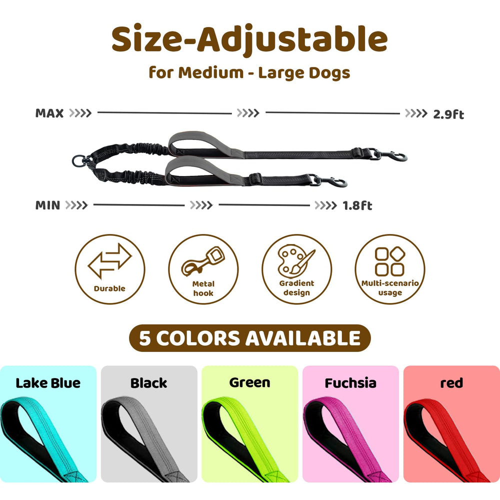 LEOSASA splitter with 360° swivel clip prevents tangles during movement.
