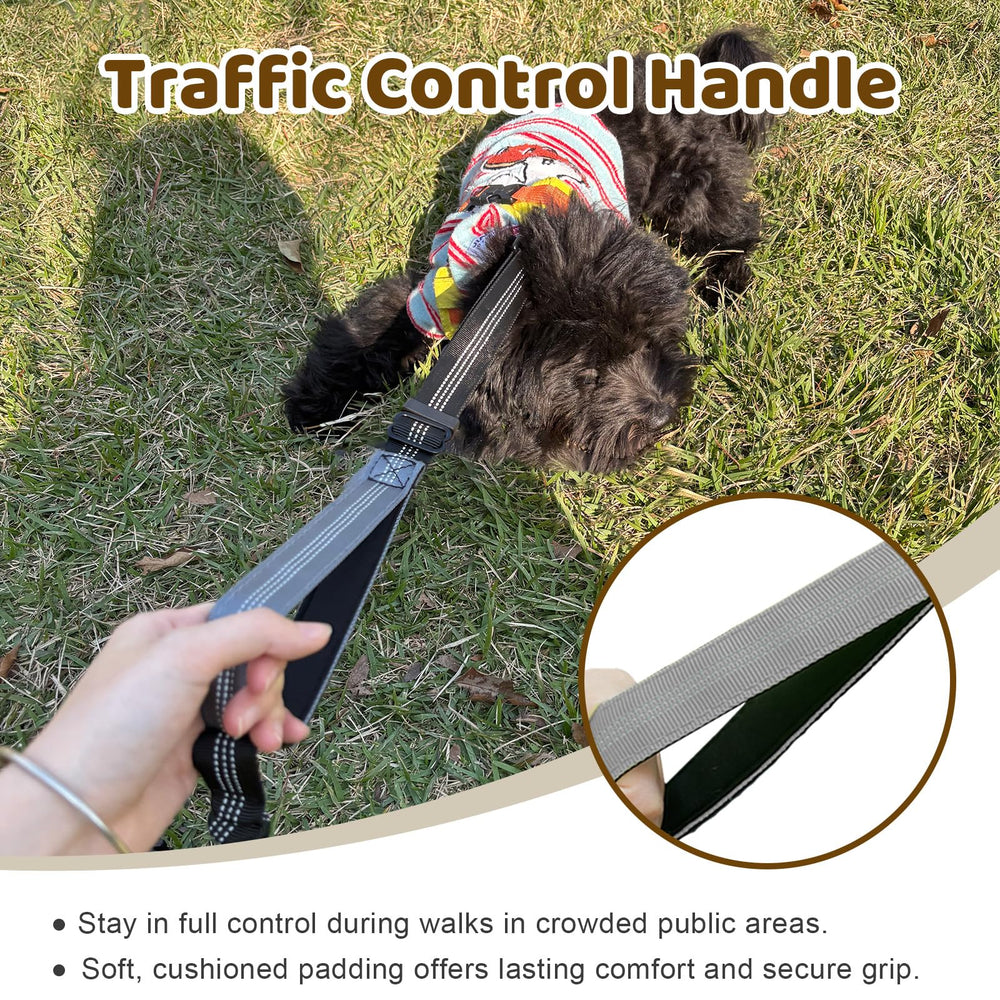 LEOSASA reflective strap enhances nighttime visibility during walks.