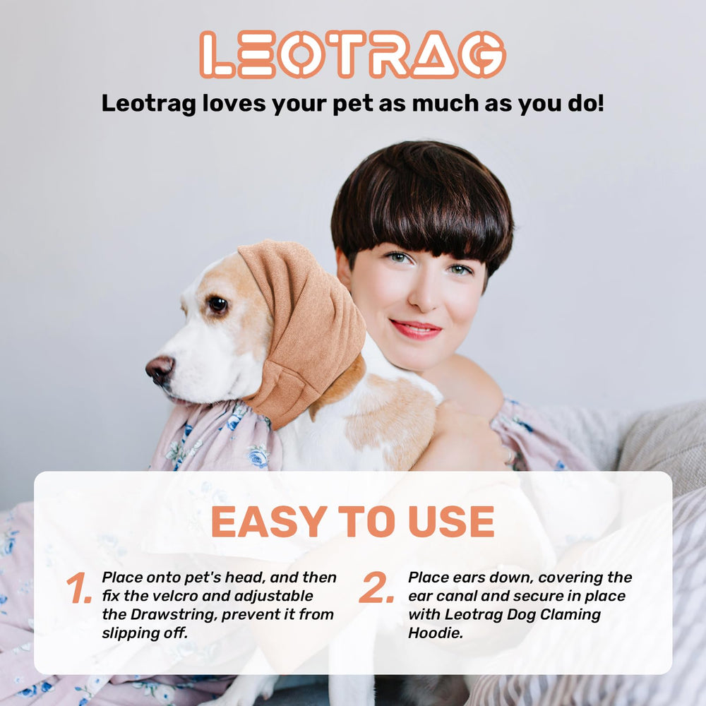 Leotrag dog-in-car noise protection hoodie fosters calmer car rides