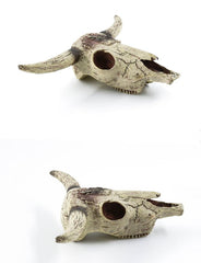 Leoyoubei aquarium skull ornament with cave detail for freshwater and saltwater tanks