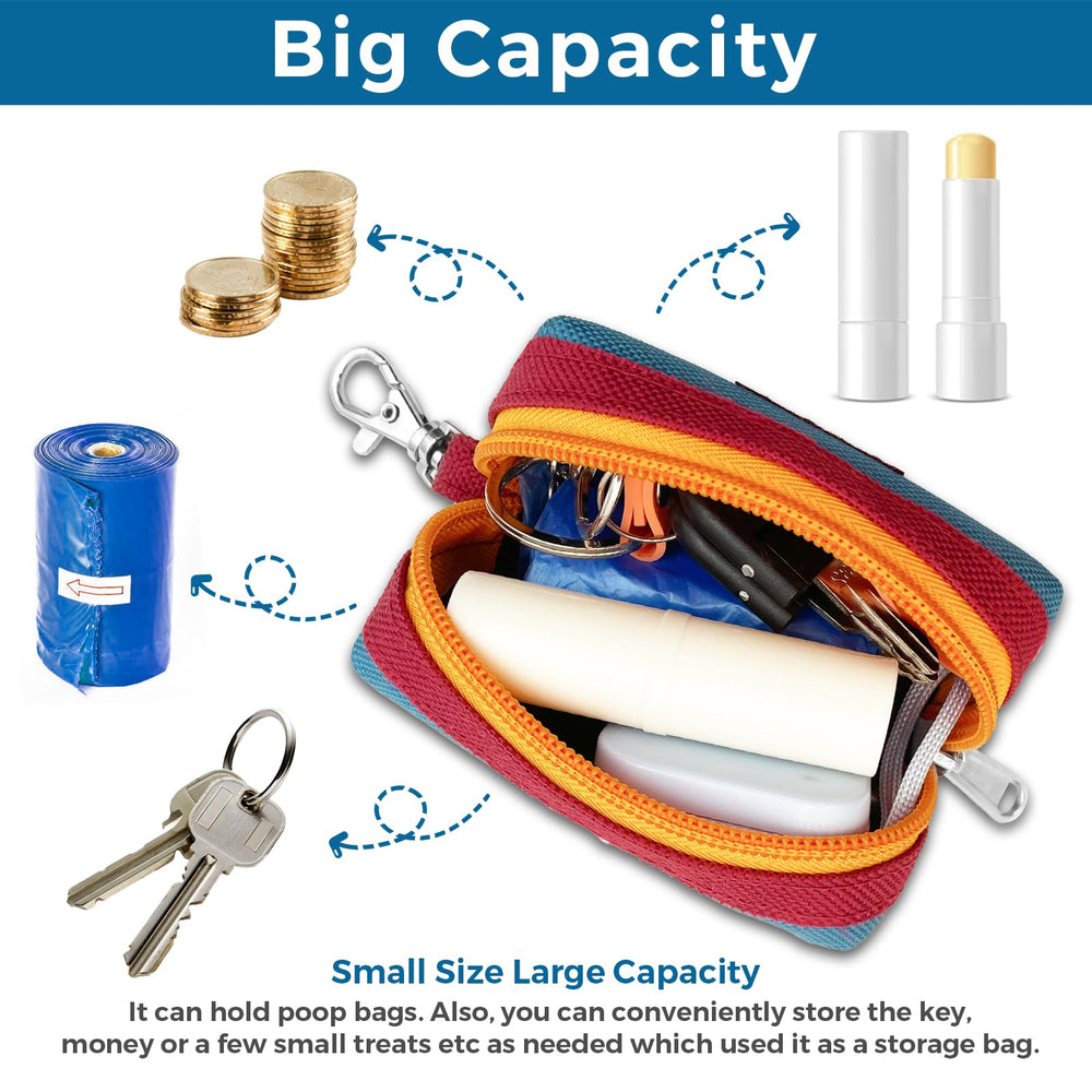 Lepawit big-capacity dispenser stores bags, keys, or treats.