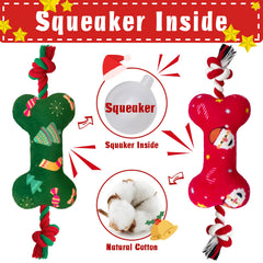Lepawit Christmas toy close-up—squeaker entertains dogs with satisfying sound on bite