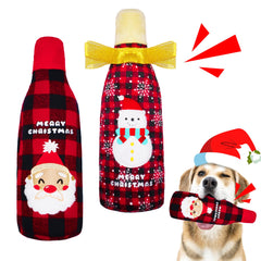 Lepawit Christmas Dog Toys with water-bottle insert ready for interactive chewing and fetch fun