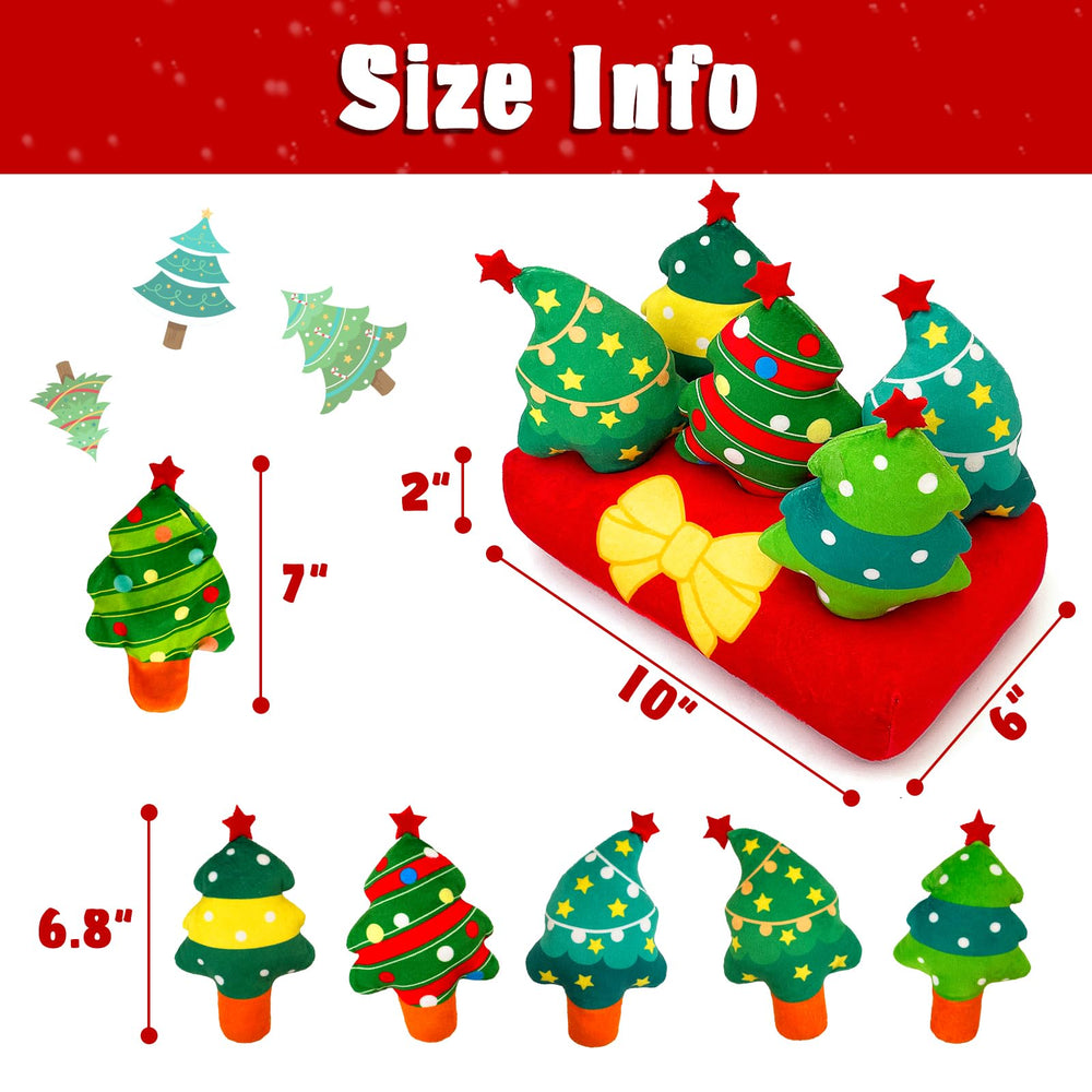 Lepawit Christmas Hide and Seek dog toy, suitable for small dogs and gentle entertainment