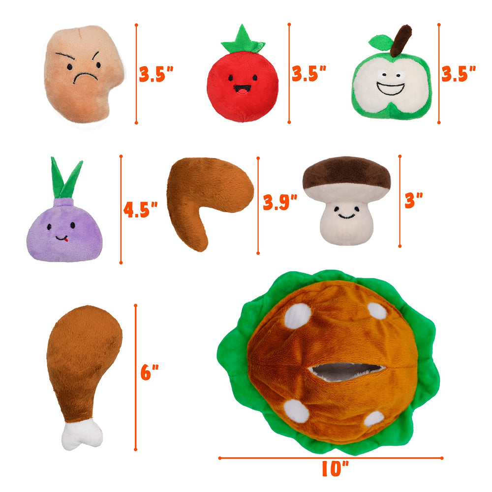 Lepawit Hide and Seek Turkey Toy crinkle inside adds audible appeal during play