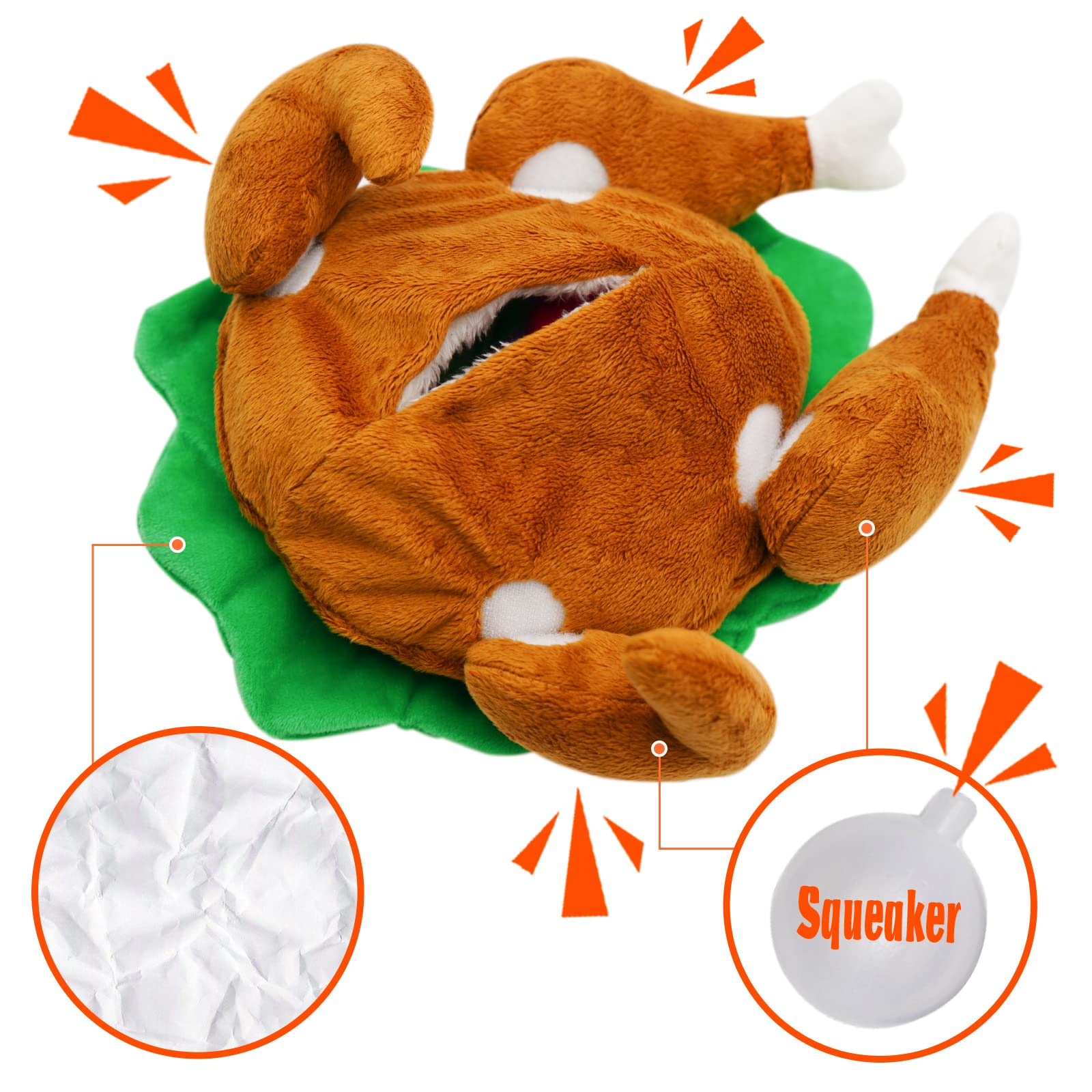 Lepawit Hide and Seek Turkey Toy hidden compartments entice treats and sharpen problem-solving