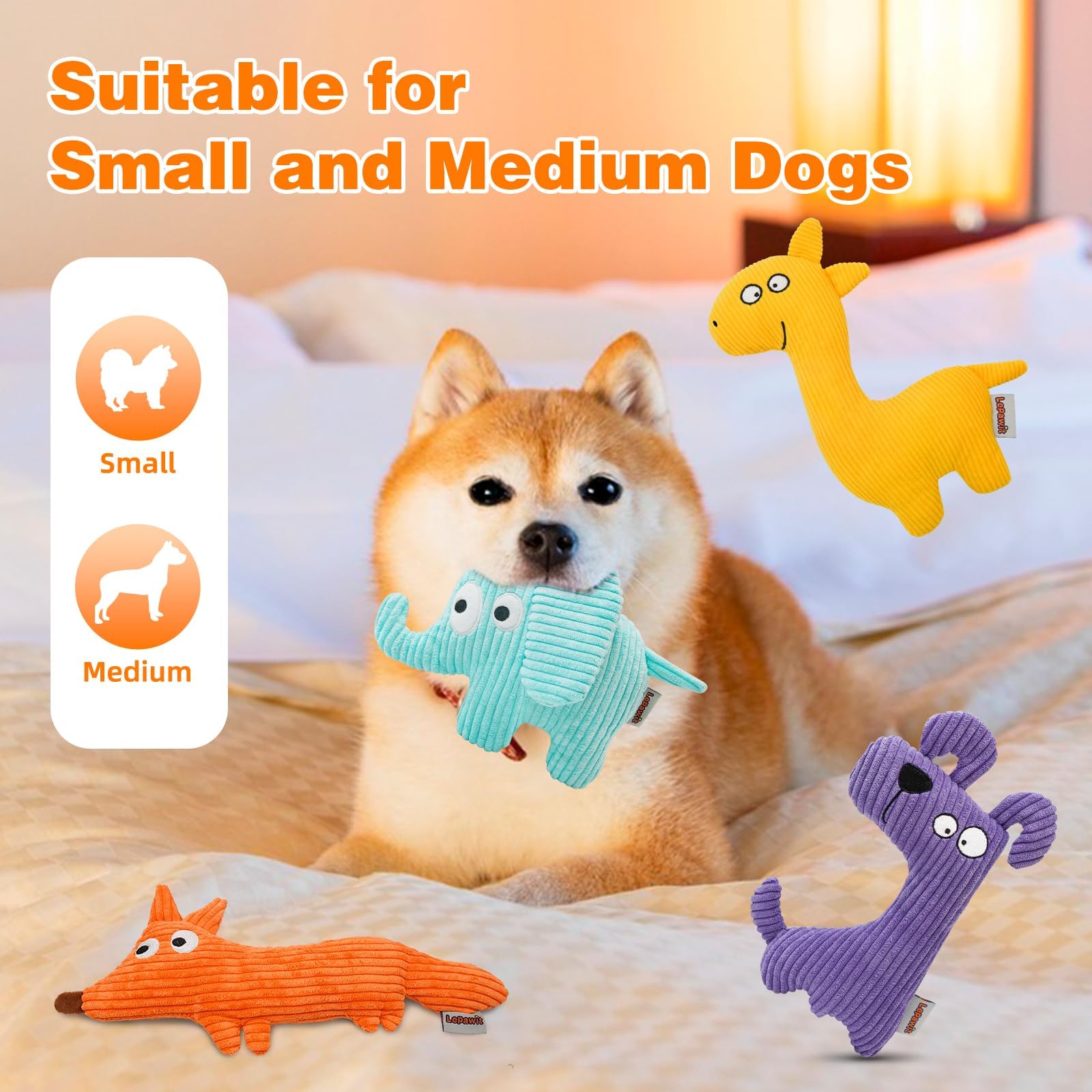 Lepawit small-medium-dogs-toy fits cozy evenings and cuddles.