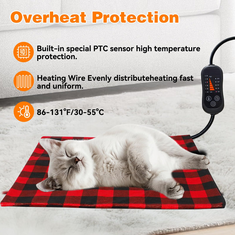 Lepawit 17-7 inch square pad fits small to medium pets comfortably.