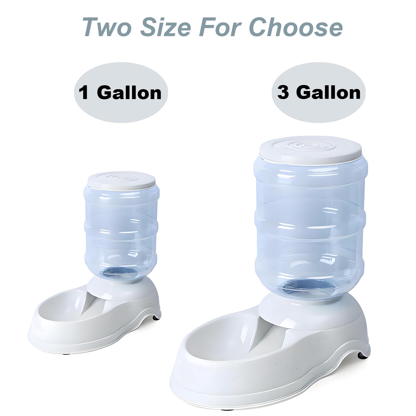 Leptzoa dog-cat feeder with transparent container aids monitoring food levels and reduces refills.
