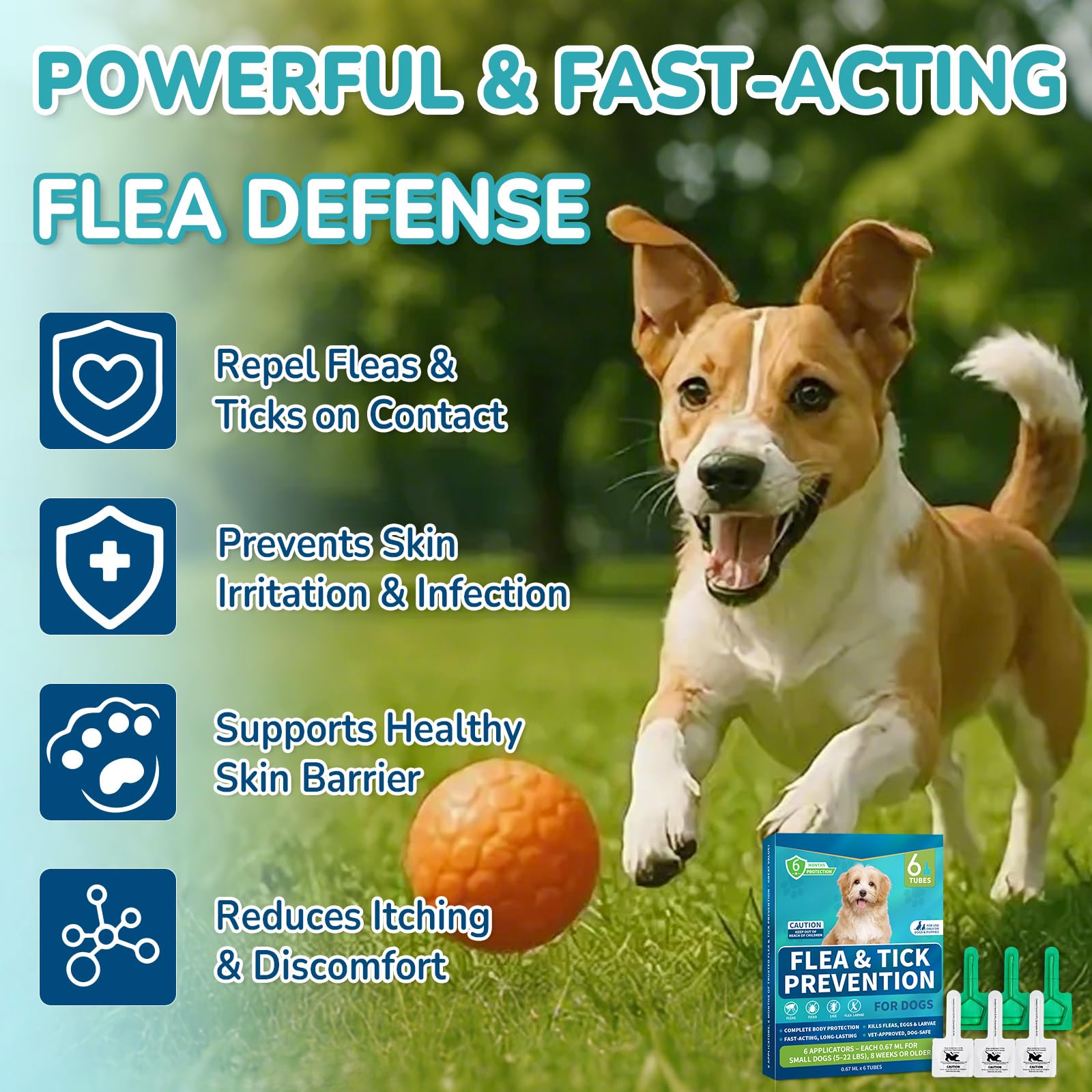Lerqua flea and tick drops require no prescription for convenient home use