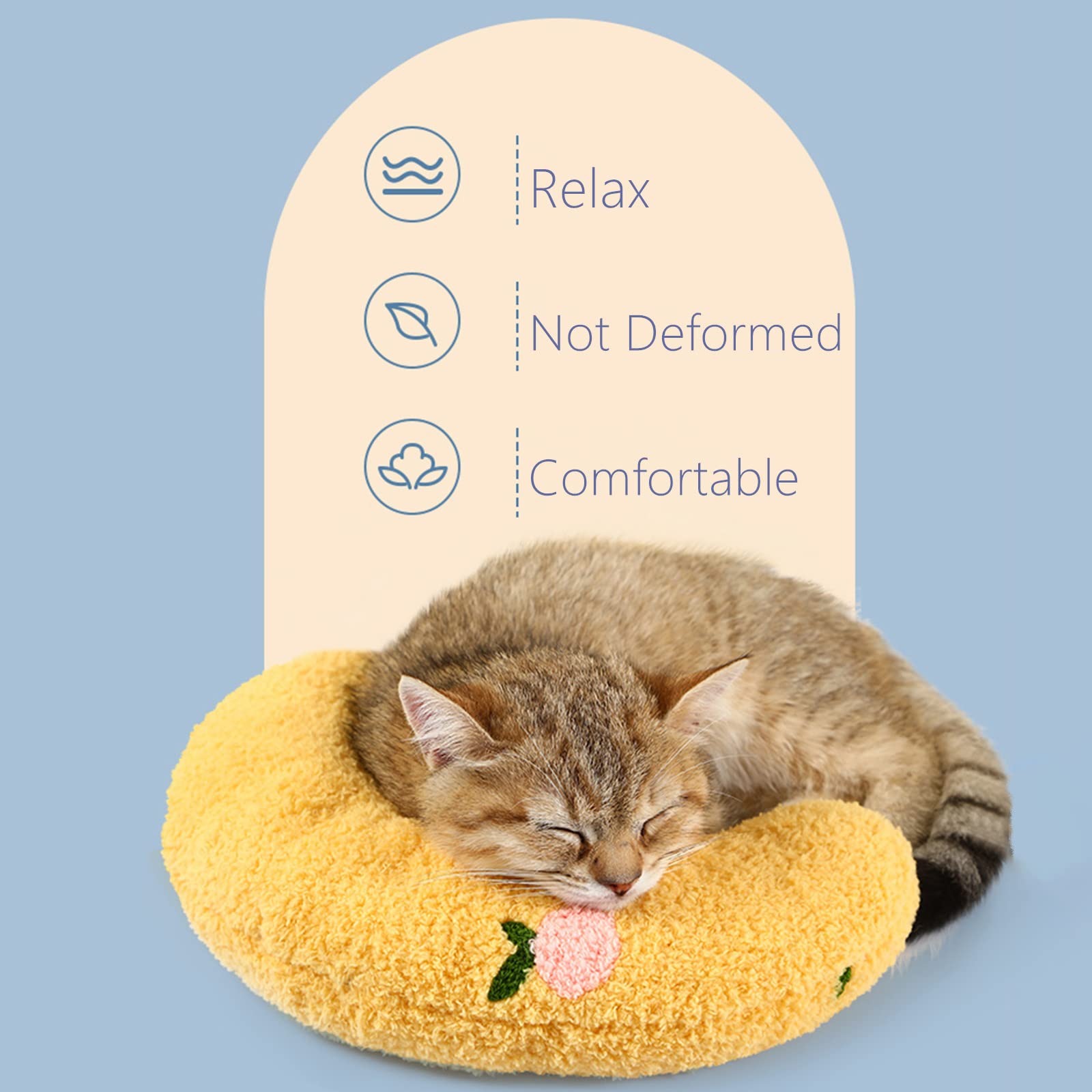 Les Arbres Fair Little Pillow raised rim supports head and neck during relaxed lounging.