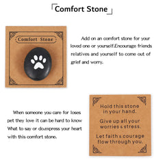 LESEN paw-print-stone marks lasting bond and memory with decorative display.