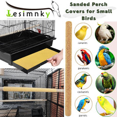 Lesimnky calcium-infused sand enhances daily polishing and gentle wear for beaks.