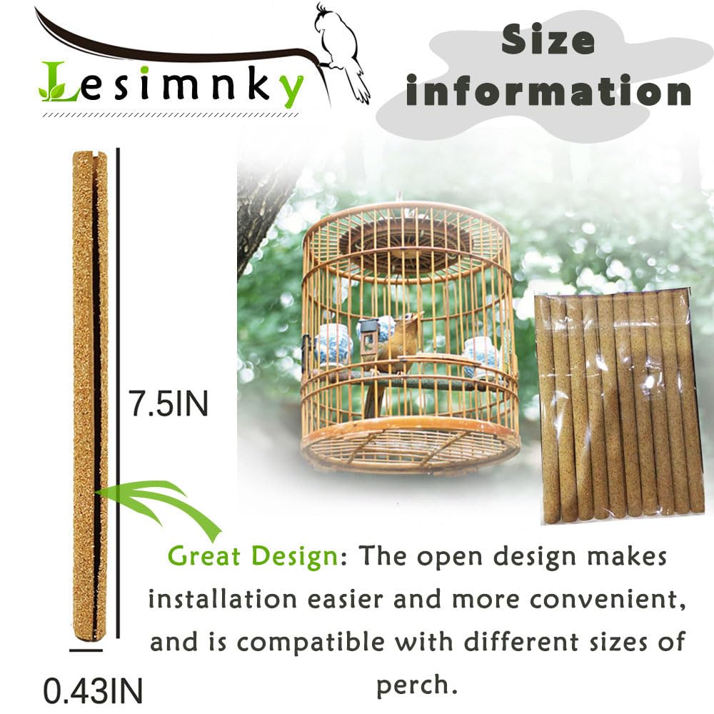 Lesimnky disposable perch covers help keep bird cages clean and safe.