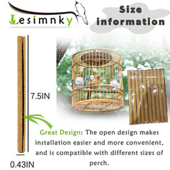 Lesimnky disposable perch covers help keep bird cages clean and safe.