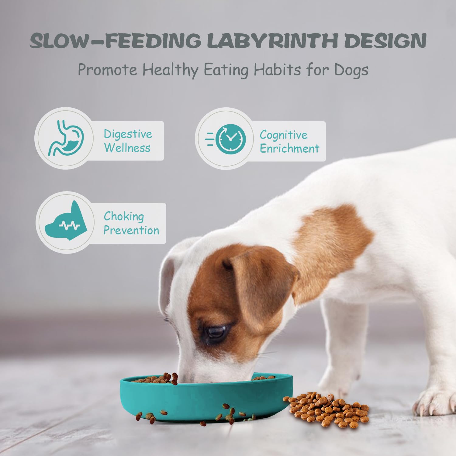 Lesipee slow feeder bowl dishwasher-safe and microwave safe for easy cleaning.