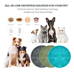 Lesipee slow feeder dog bowl maze pattern slows eating for mindful meals.