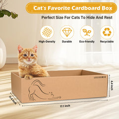 Lesissmer 3-in-1 Design Cat Scratcher with flexible mounting.