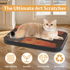 Lesissmer cat scratcher adhesive strips for easy wall mounting.