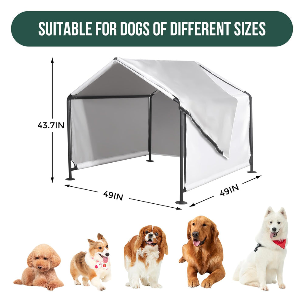 Leskep dog shade shelter versatile design doubles as garden shed storage