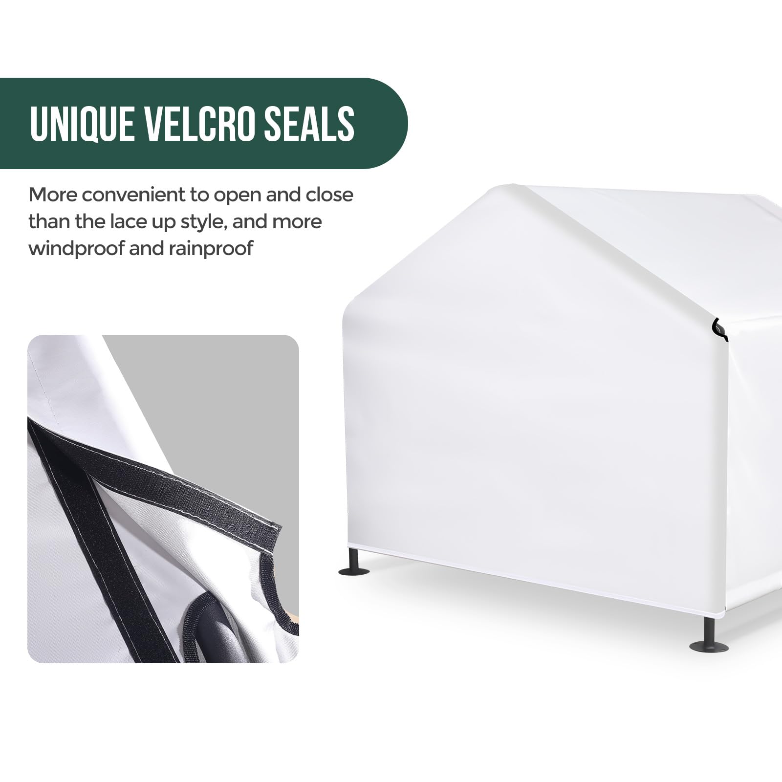 Leskep dog shade shelter steel frame provides sturdy protection