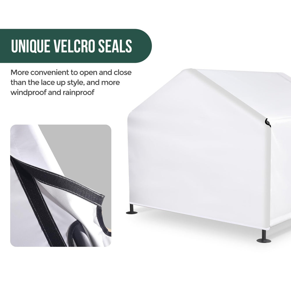 Leskep dog shade shelter steel frame provides sturdy protection
