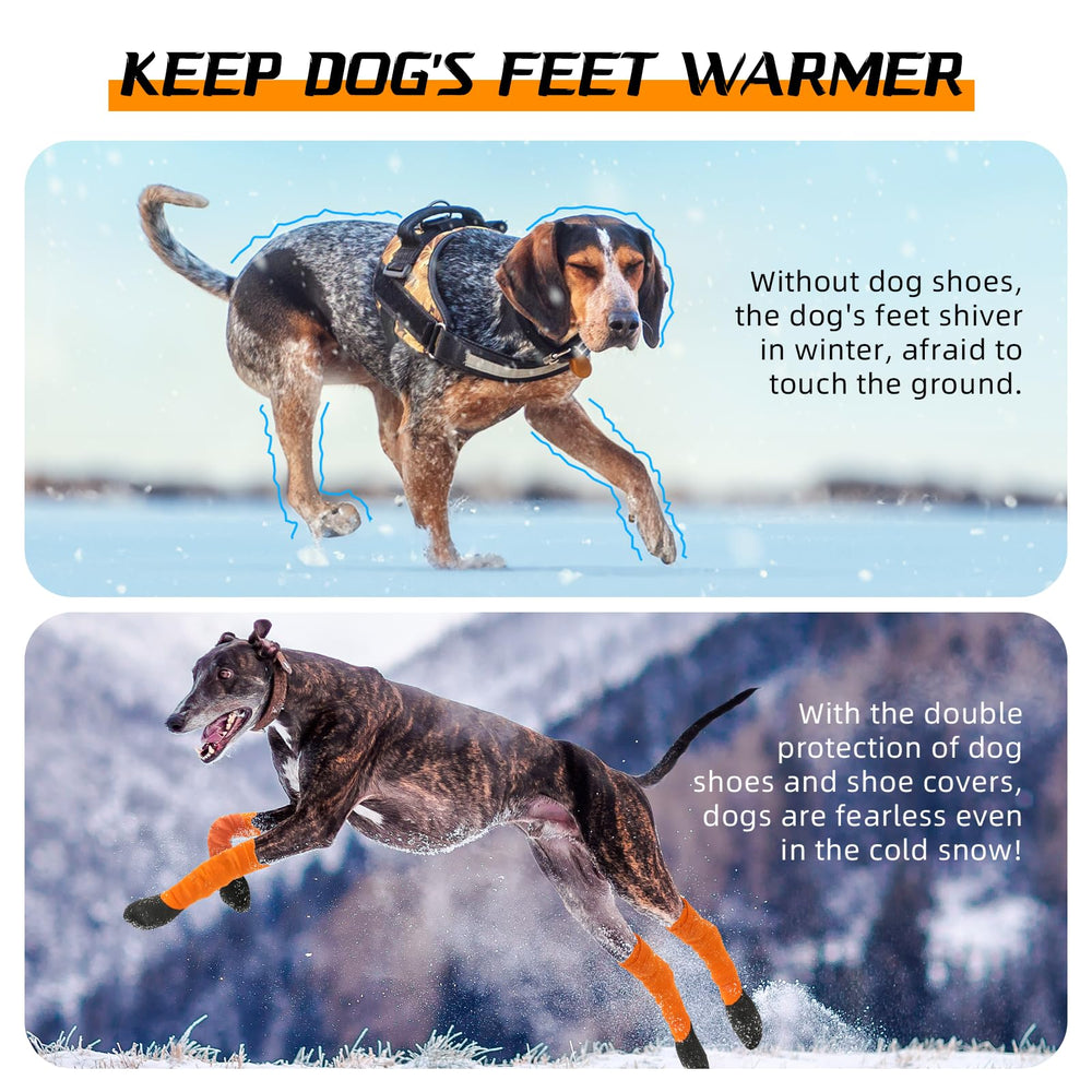 Lesotc dog shoes suitable for indoor and outdoor use on various surfaces.