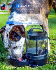lesotc dog travel water bottle leak-proof lid prevents mess in bags